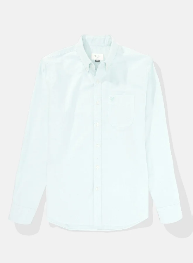 American Eagle AE Slim Fit Flex Oxford Button-Up Shirt