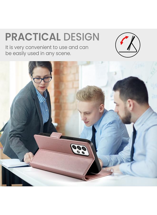 erorex Case For Samsung Galaxy A73 5G Side Buckle Magnetic Frosted Leather Phone Case - Image 5