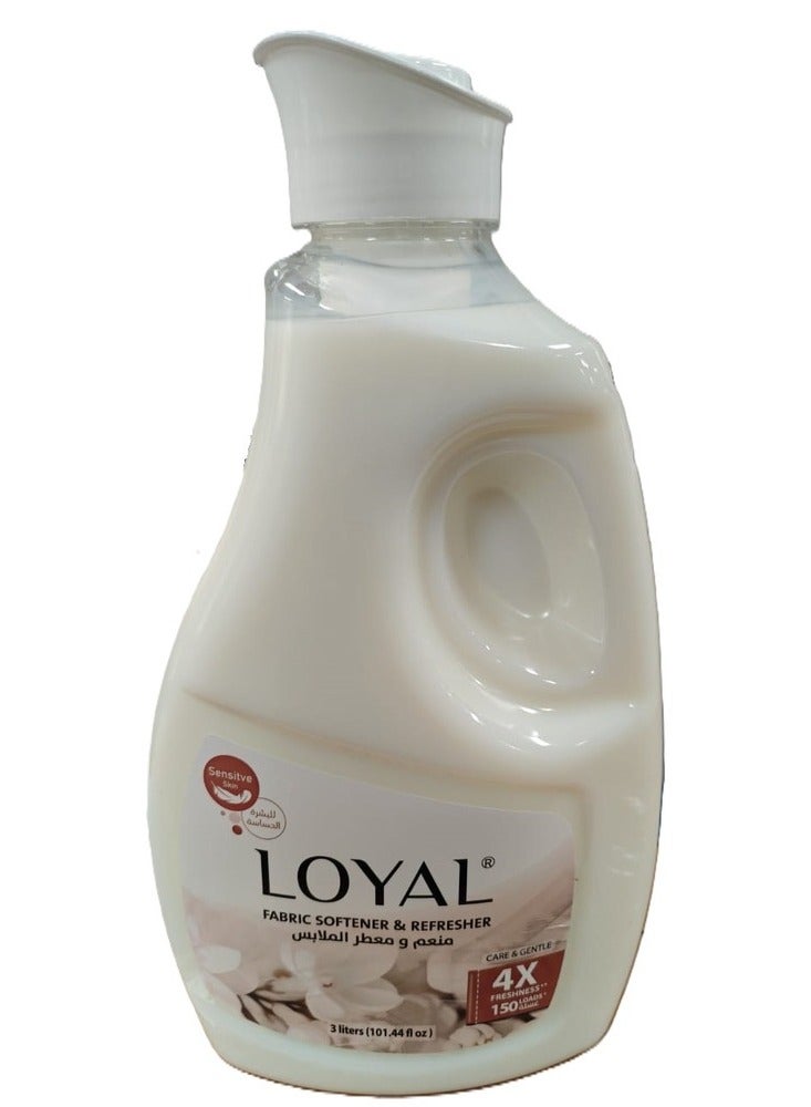 loyal Fabric Softener & Refresher White Care & Gentle 3000 ml - Image 1
