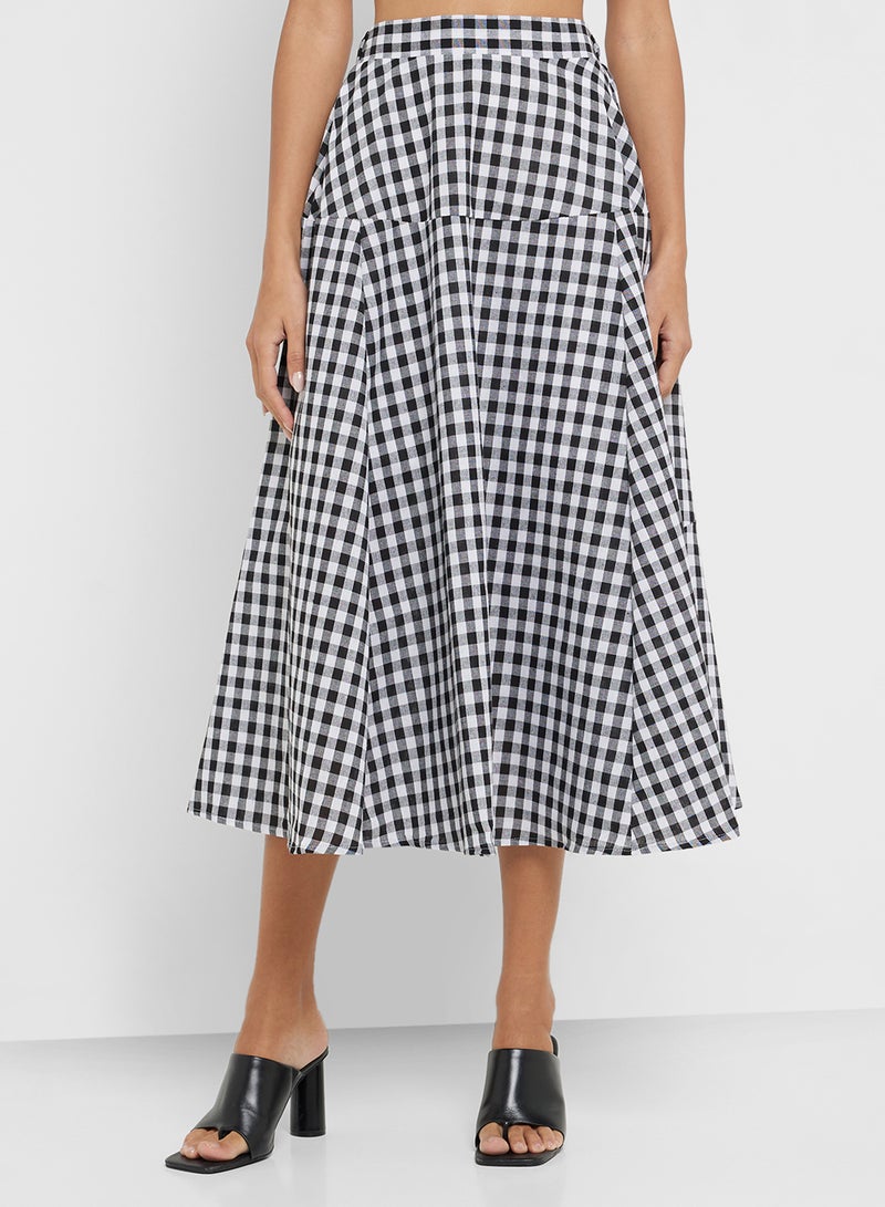 Ginger Gingham A Line Skirt - Image 2