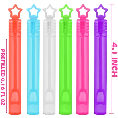 Cawiew 200 Pcs 20 Colors Mini Star Bubble Wand Bulk in Gift Box Neon Bubbles Party Favors For Kids Classroom Giveaways Goody Bags Stuffer Carnival Prizes Toy Birthday Treats Party Supplies for Toddlers - Image 5