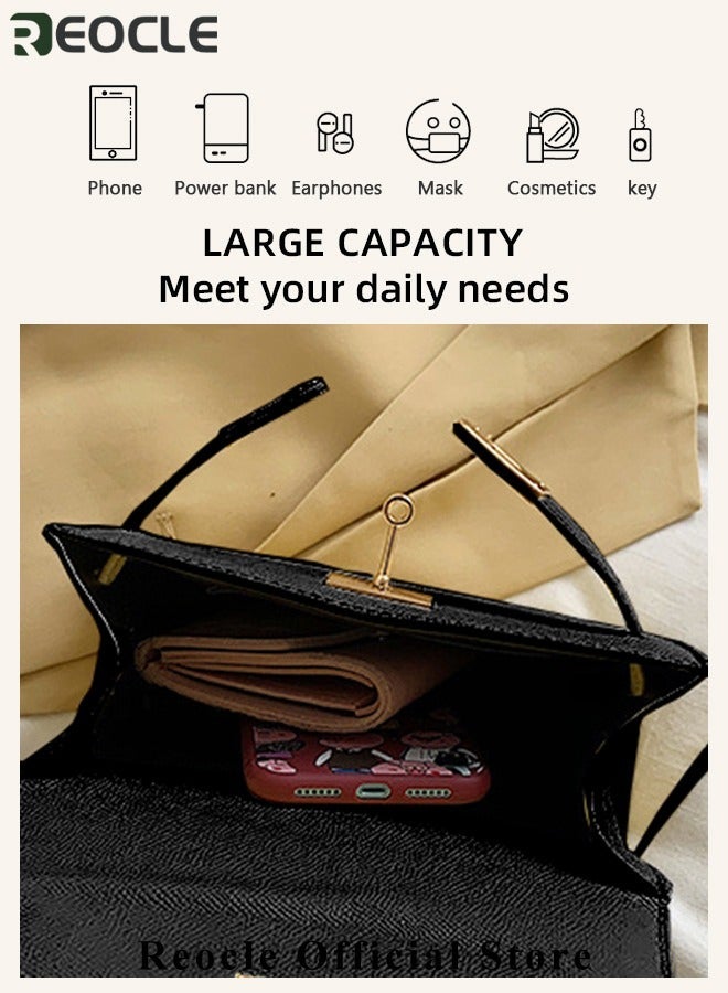 REOCLE Womens Handbags Crossbody Bags Top Handle Satchel with Detachable Strap Luxury Tote Work Bag PU Fashion Designer Handbags Purses - Image 4