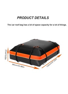 Generic Car Roof Box, Soft and Foldable Car Roof Box, Waterproof Car Roof Suitcase with Car Lock and Anti-Slip Mat Suitable for Cars, Vans, SUVs  - Image 3