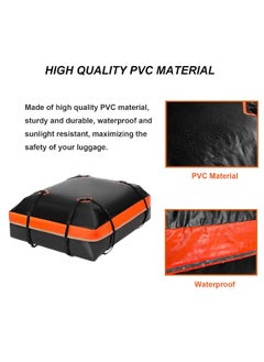 Generic Car Roof Box, Soft and Foldable Car Roof Box, Waterproof Car Roof Suitcase with Car Lock and Anti-Slip Mat Suitable for Cars, Vans, SUVs  - Image 2