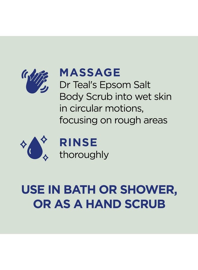 Dr Teal's Dr Teal's Pure Epsom Salt Body Scrub, Relax & Relief with Eucalyptus & Spearmint Essential Oils, 16 oz (Pack of 3)  - Image 4