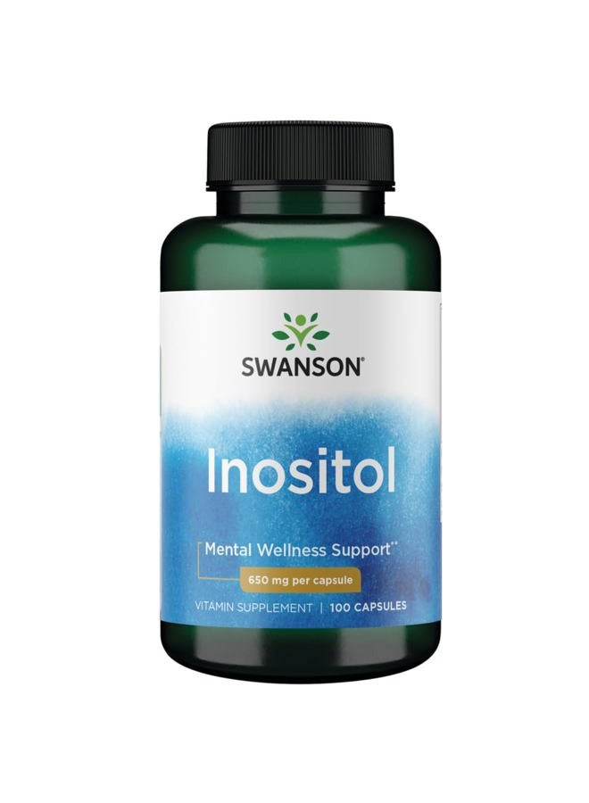 SWANSON إنوزيتول 650 ملليجرام 100 كبسولة - Image 1