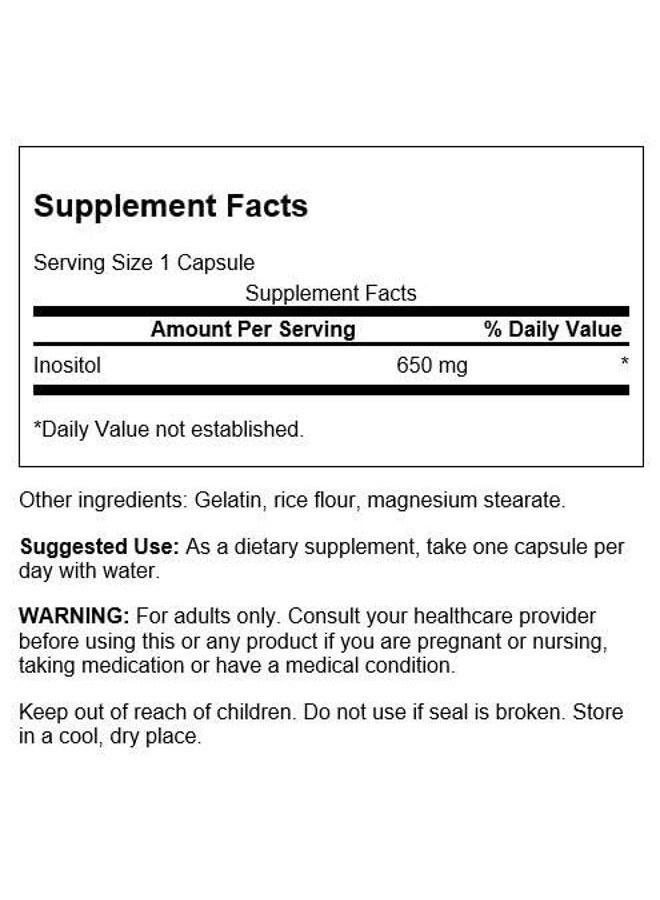 SWANSON إنوزيتول 650 ملليجرام 100 كبسولة - Image 2