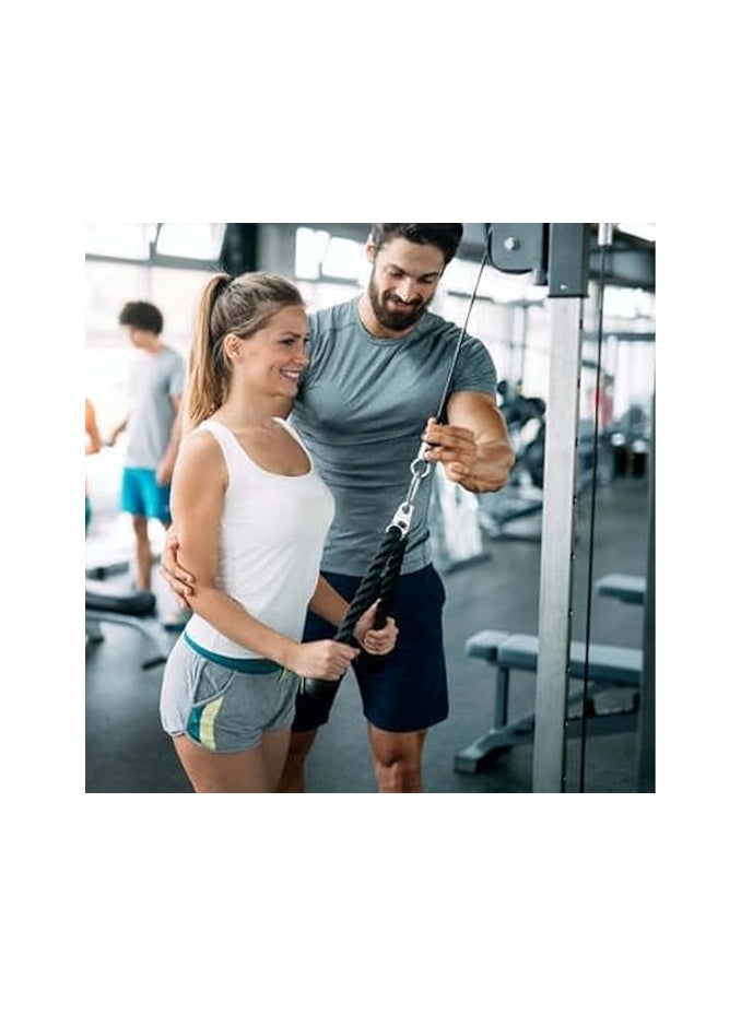 Generic Tricep Rope Cable Fitness Machine Attachment-Pull Down Workout Rope with Steel Carabiner/Home Exercise Gym strengthen your triceps, biceps, back, shoulders and abs.  - Image 3