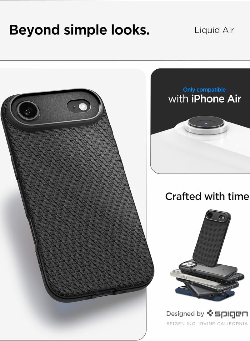 Spigen Liquid Air iPhone 17 Air Case Cover - Matte Black - Image 2