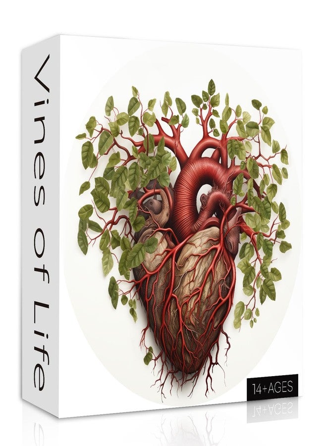 PPuzzling Tree of Life Puzzles 1000 Pieces for Adults, Nature Heart Challenging Jigsaw Puzzles, Hard Round Plant Puzzle as Home Decor - Image 1
