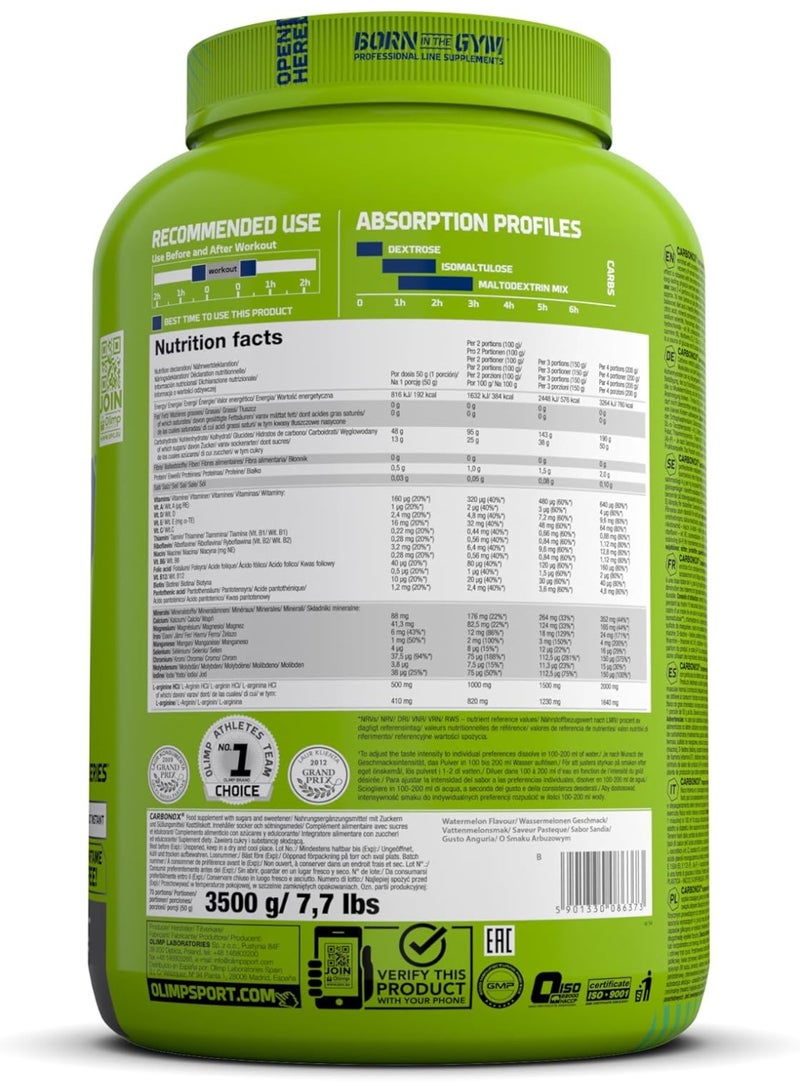 أولمب مسحوق طاقة الكربوهيدرات كاربونوكس بنكهة البطيخ 7.7 رطل - مزيج متعدد الكربوهيدرات للترطيب وتوفير الطاقة أثناء التمرين - Image 2