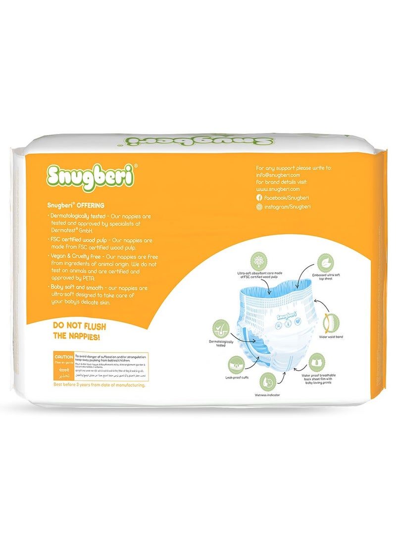 Snugberi - Premium Eco-Friendly Chlorine Free Feather Soft Printed Diapers Made Of Natural Wood Pulp With Wetness Indicator Diaper Pants Size 4 Large 7-12 Kg 24'S - Image 1
