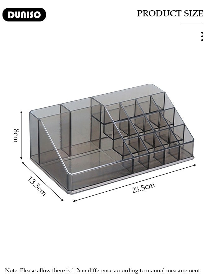 DUNISO Clear Acrylic Makeup Organizer, Makeup Cosmetic Acrylic Organizer Display Cosmetic Storage for Cosmetics, Makeup Brushes, Lipsticks - Image 4