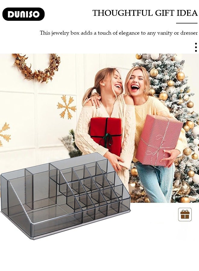 DUNISO Clear Acrylic Makeup Organizer, Makeup Cosmetic Acrylic Organizer Display Cosmetic Storage for Cosmetics, Makeup Brushes, Lipsticks - Image 5