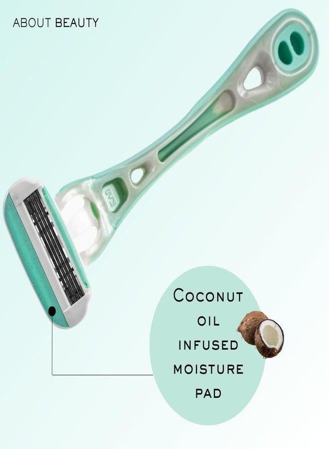 About Face Body Kai Complete 4-Blade Shaving System for Women; Minimizes Nicks & Cuts; Contains 9 Refill Cartridges & 2 Reusable Handles, 1 Count (Pack of 1) - Image 4