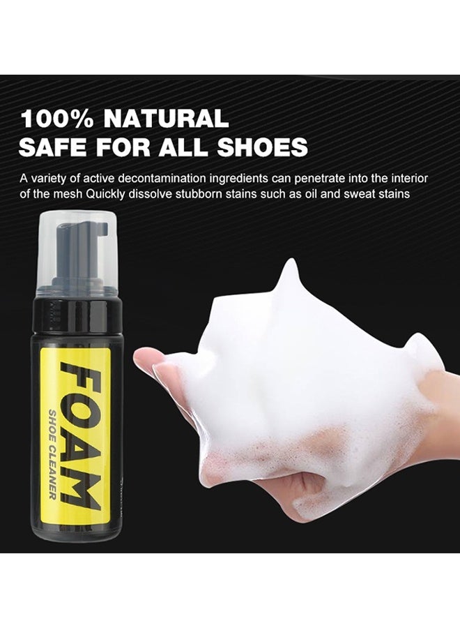 Biki Shoe Cleaner Kit, Shoe Cleaner Kit For Sneaker, Water-Free Foam Sneaker Cleaner 5.3Oz With Shoe Brush And Microfiber Clothing Towel, Premium Sneaker Cleaning Travel Kit Work On Most Shoes - Image 3