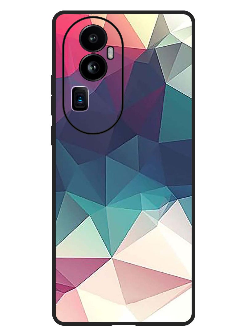 Theodor Protective Case Anti Scratch Shock Proof Bumper Cover For Oppo Reno 10 Pro Plus Shapes (2)  - Image 1