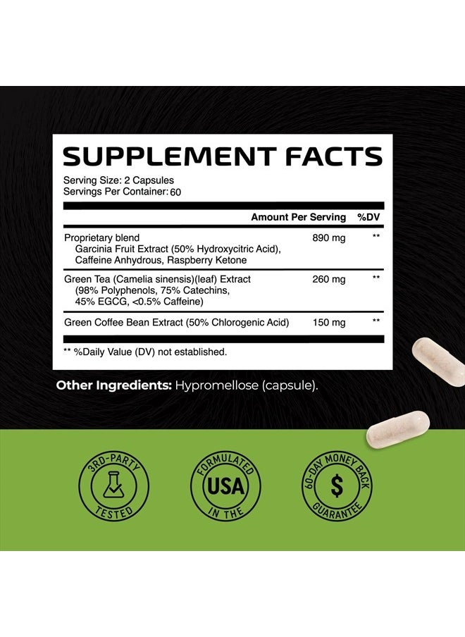 Nobi Nutrition - Green Tea Weight Loss Pills with Green Coffee Bean Extract | Belly Fat Burner, Metabolism Booster, & Appetite Suppressant for Women & Men | 45% EGCG | Vegan, Gluten-Free Supplement | 60 Capsules - Image 1