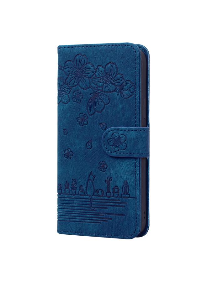 إيروريكس جراب لهاتف Xiaomi Poco X3 / X3 NFC جراب هاتف من الجلد المنقوش عليه رسمة قطة ساكورا الكرتونية - Image 2