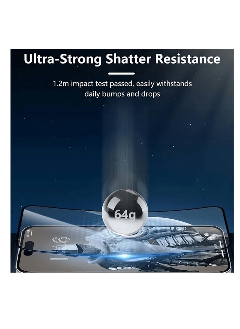 JOY Joyroom JR-MLG0287 Tempered Glass Screen Protector (2.5D Full Screen with Black Edge）for iP 16 Pro Max (Anti-Blue Light+Dustproof)  - Image 4