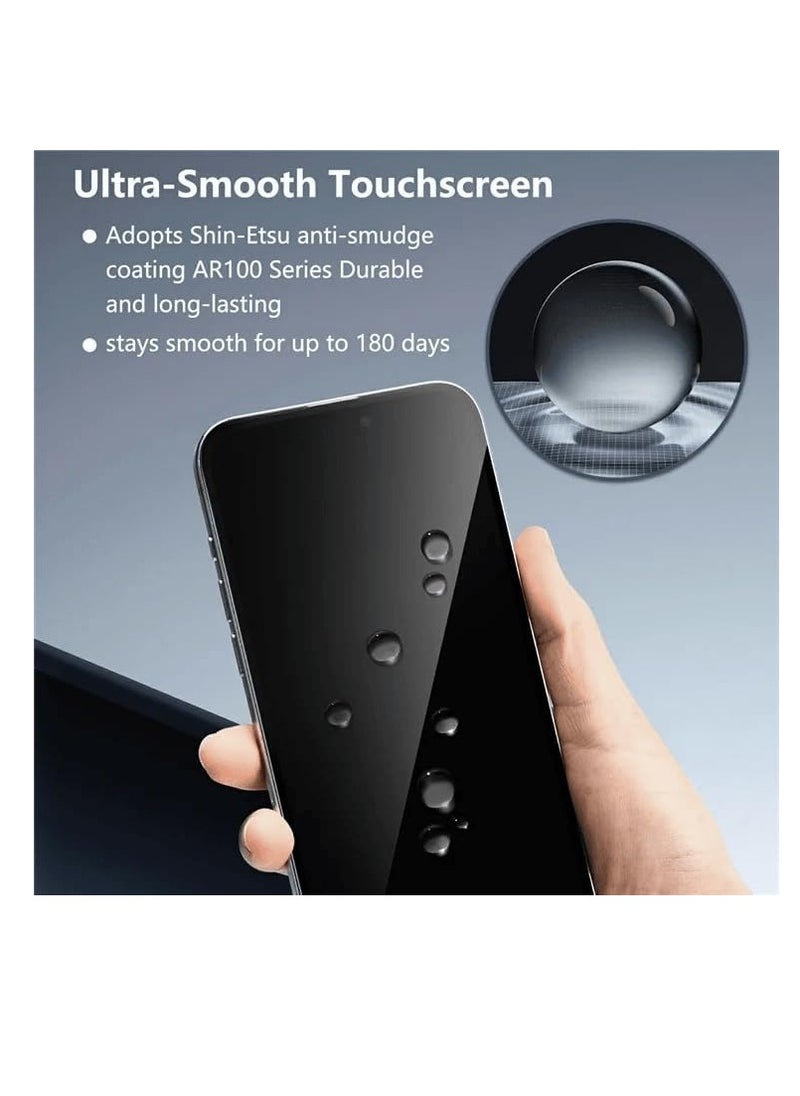 JOY Joyroom JR-MLG0287 Tempered Glass Screen Protector (2.5D Full Screen with Black Edge）for iP 16 Pro Max (Anti-Blue Light+Dustproof)  - Image 5
