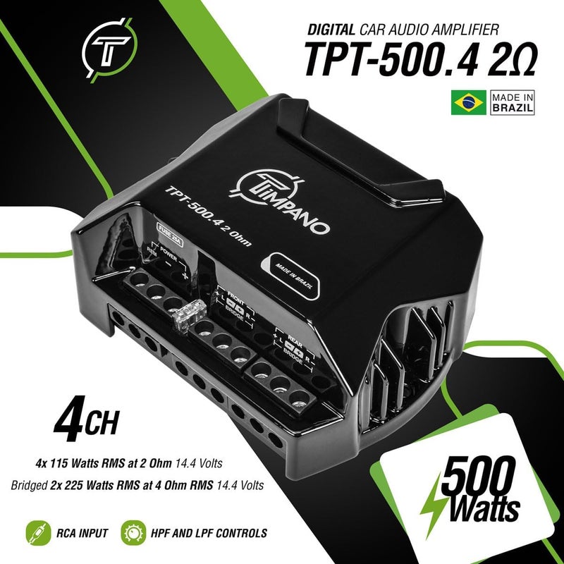 Timpano Compact 4 Channel Amplifier TPT-500.4 - Image 5