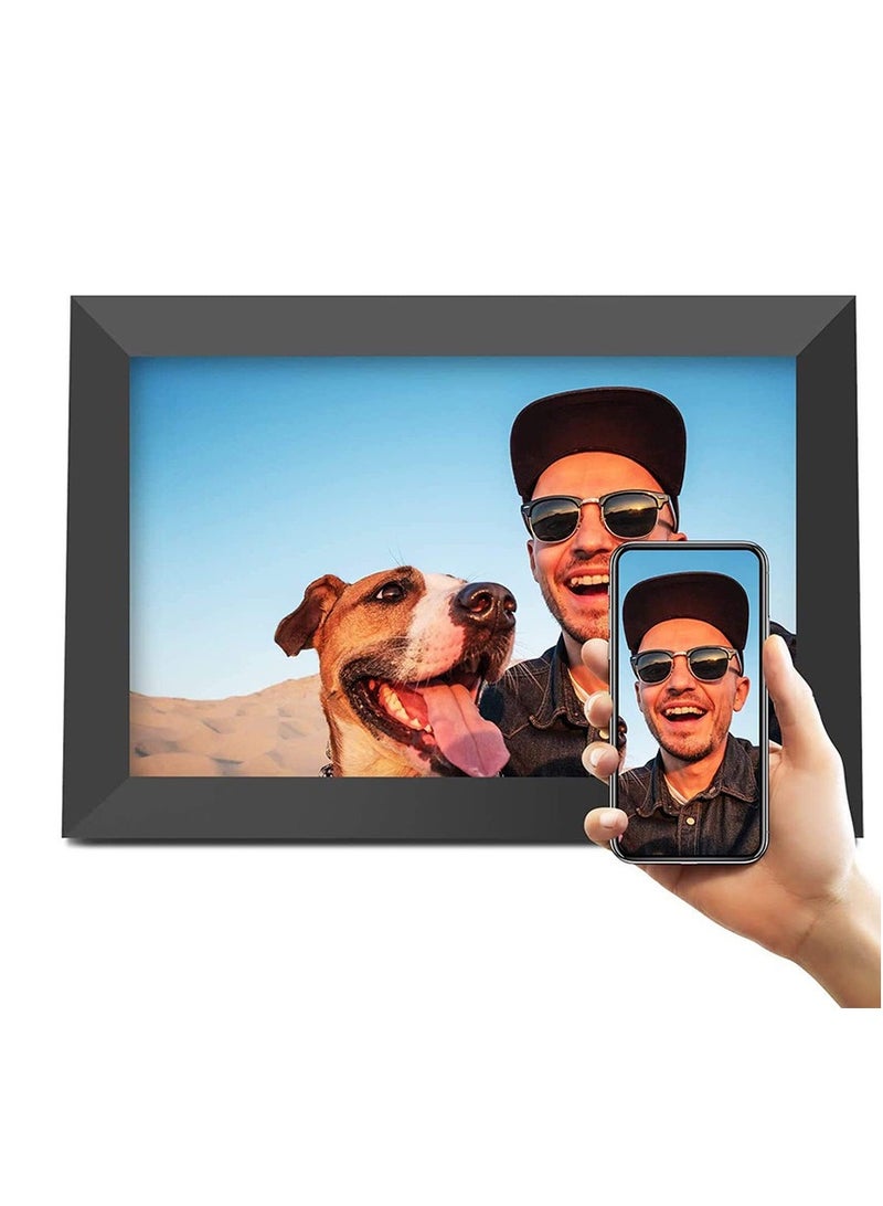FRAMEO Digital Photo Frame 10.1 inch WiFi Smart Frame HD IPS Touch Screen, 32GB Storage, Auto-Rotate, Wall-Mountable, Easy Setup to Share Photos & Videos via Free App from Anywhere - Image 3
