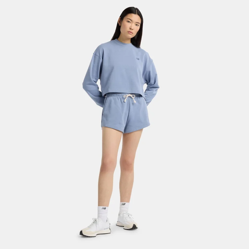New Balance Blue Women's Coastal Fleece Sweatshirt for Women | Best Price UAE