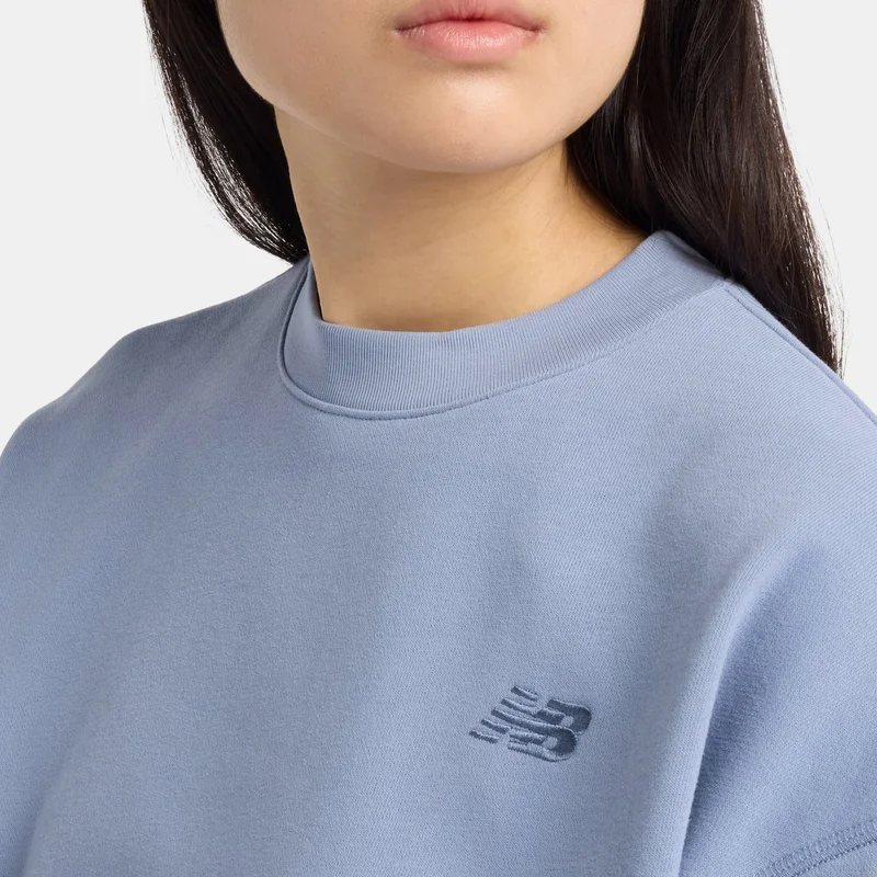 New Balance Blue Women's Coastal Fleece Sweatshirt for Women | Best Price UAE