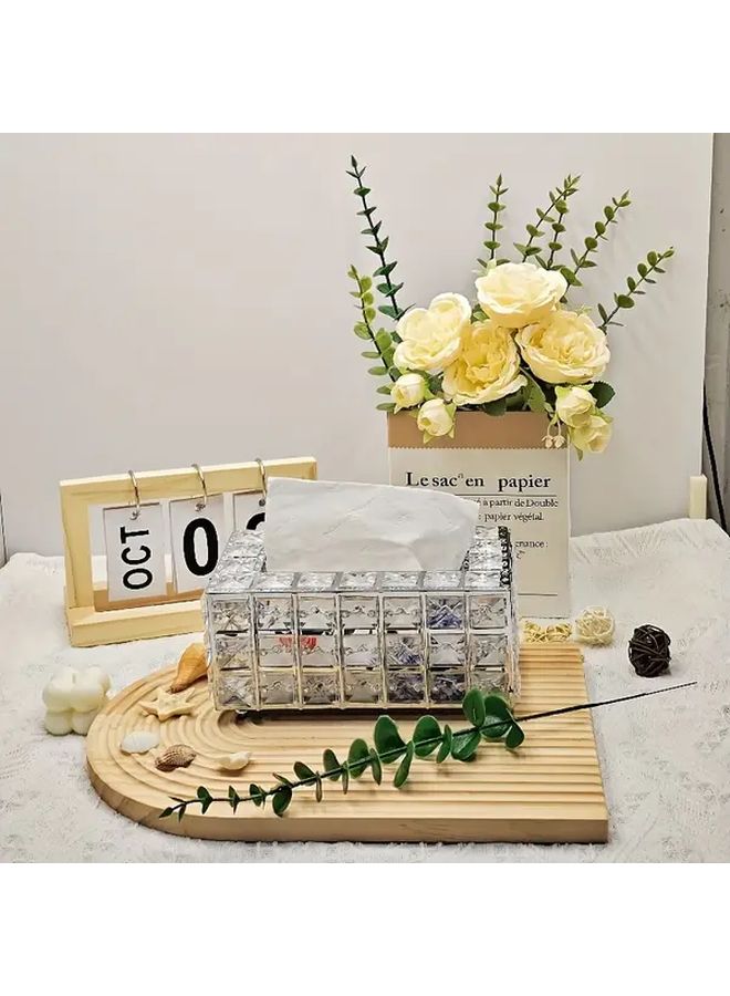 Yageli Tissue Box Square Freestanding Napkin Dispenser For Bathroom Vanity Nightstand Home Decor - Image 1