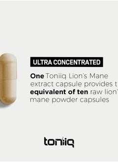 Toniiq Lions Mane Ultra Concentrated Dietary Supplement 120 Capsules  - Image 4