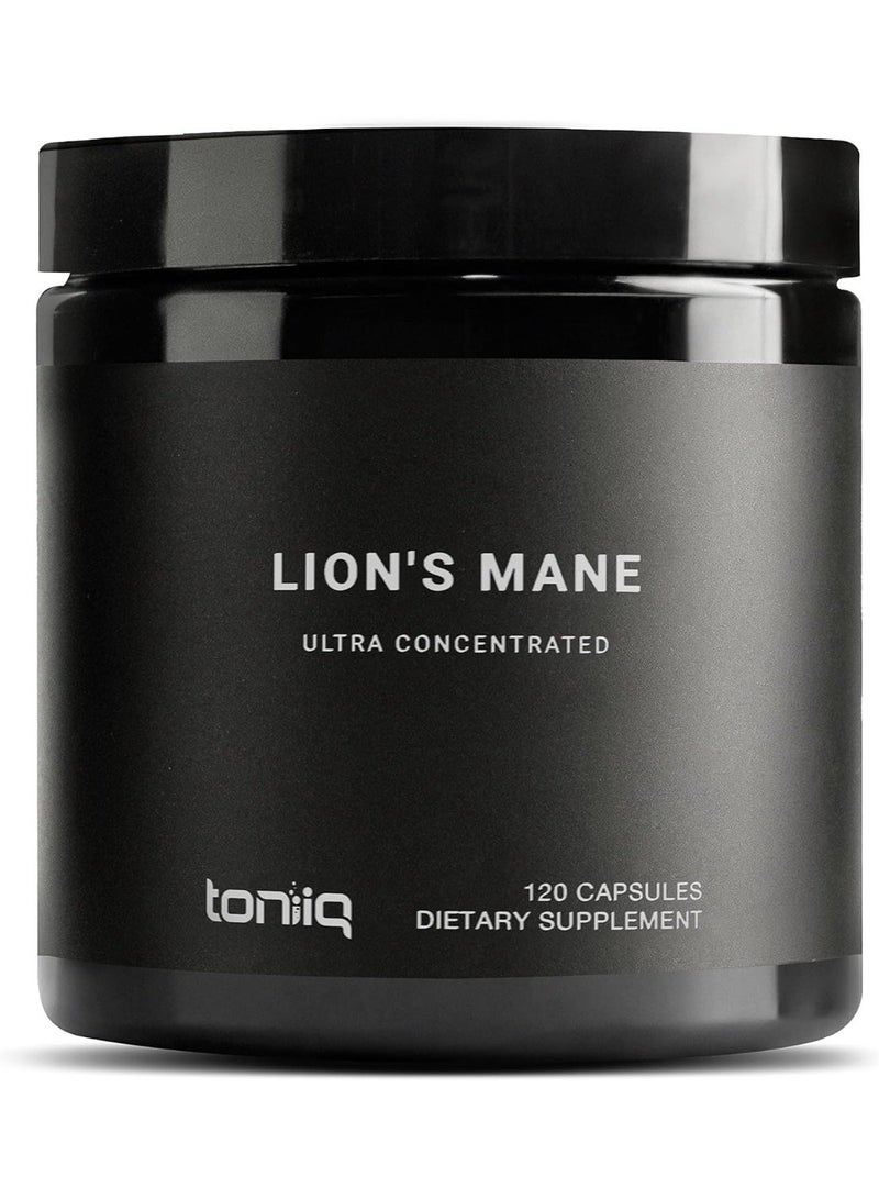 Toniiq مكمل غذائي مركز للغاية من Lions Mane، 120 كبسولة - Image 1