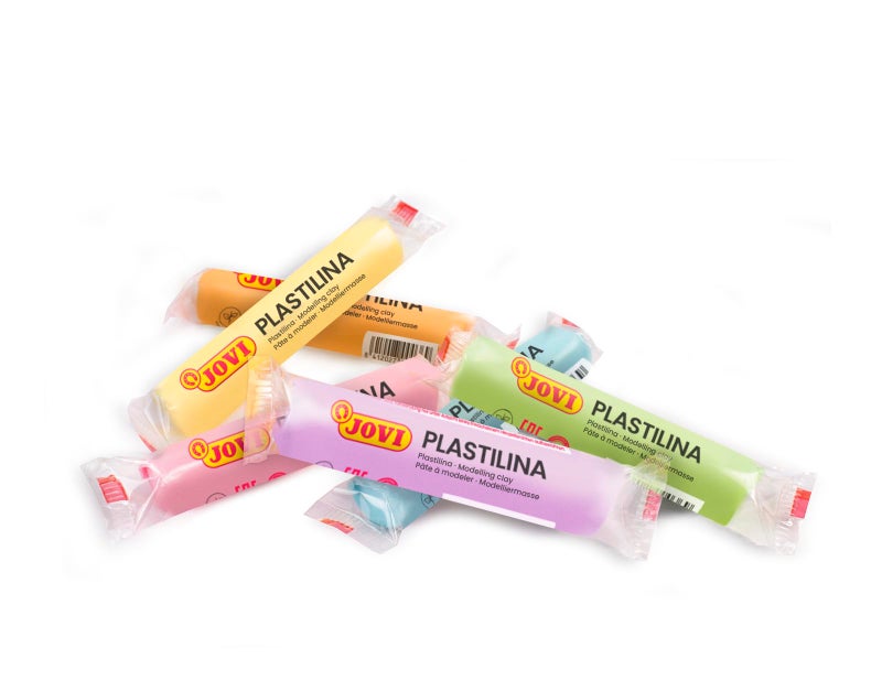 JOVI New Jovi Plastilina Reusable and Non-Drying Modeling Clay; Pastel Colors, 0.50 Oz. Bars, Set of 6, Perfect for Arts and Crafts Projects - Image 4