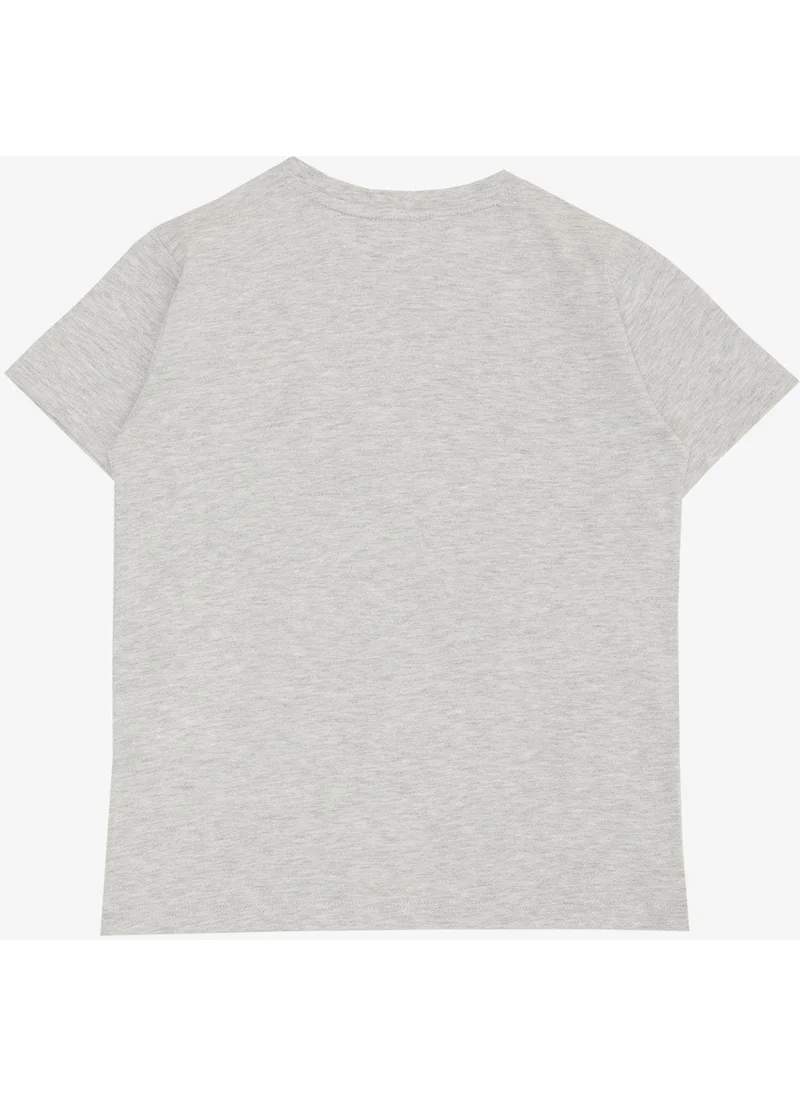 Breeze Boy's T-Shirt Game Console Printed 8-14 Years, Gray Melange