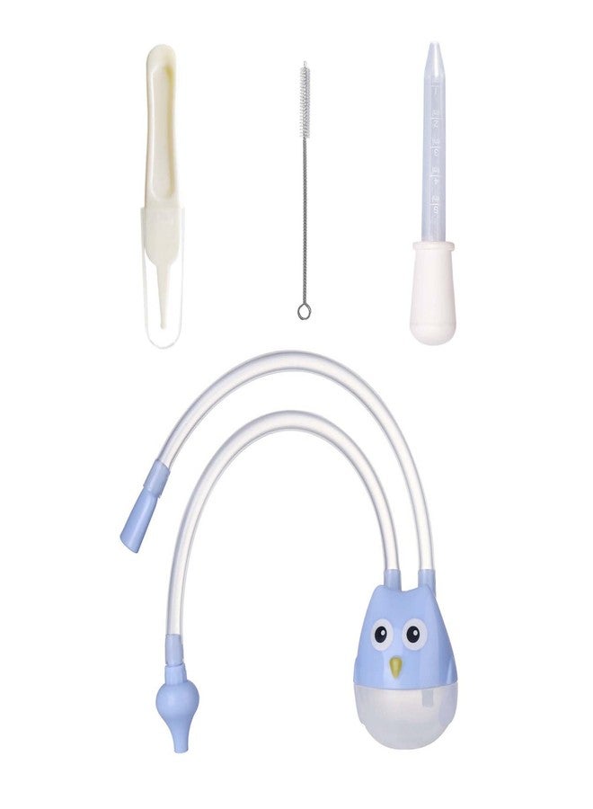 Aeenioy 4 PCS Baby Nasal Aspirator Mucus Sucker, 4-in-1 Nose Cleaner for Newborn, Safe and Gentle Baby Congestion Remover with Nasal Aspirator, Nose Cleaner, Ear Cleaner and Medicine Dropper, Travel Friendly - Image 1