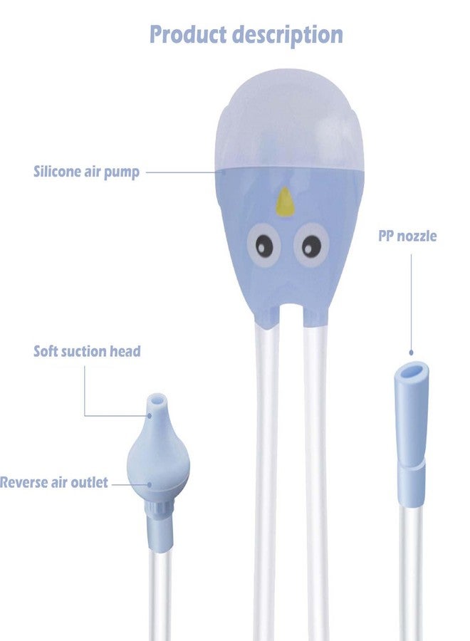Aeenioy 4 PCS Baby Nasal Aspirator Mucus Sucker, 4-in-1 Nose Cleaner for Newborn, Safe and Gentle Baby Congestion Remover with Nasal Aspirator, Nose Cleaner, Ear Cleaner and Medicine Dropper, Travel Friendly - Image 3