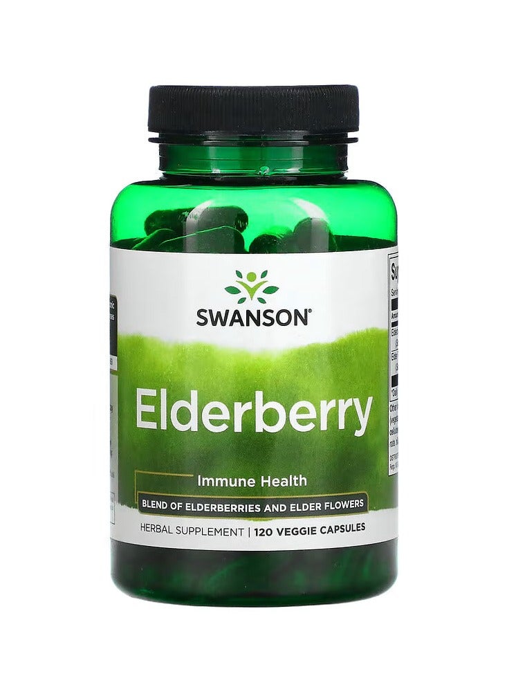 Elderberry, Immune Health, 120 Veggies Capsules