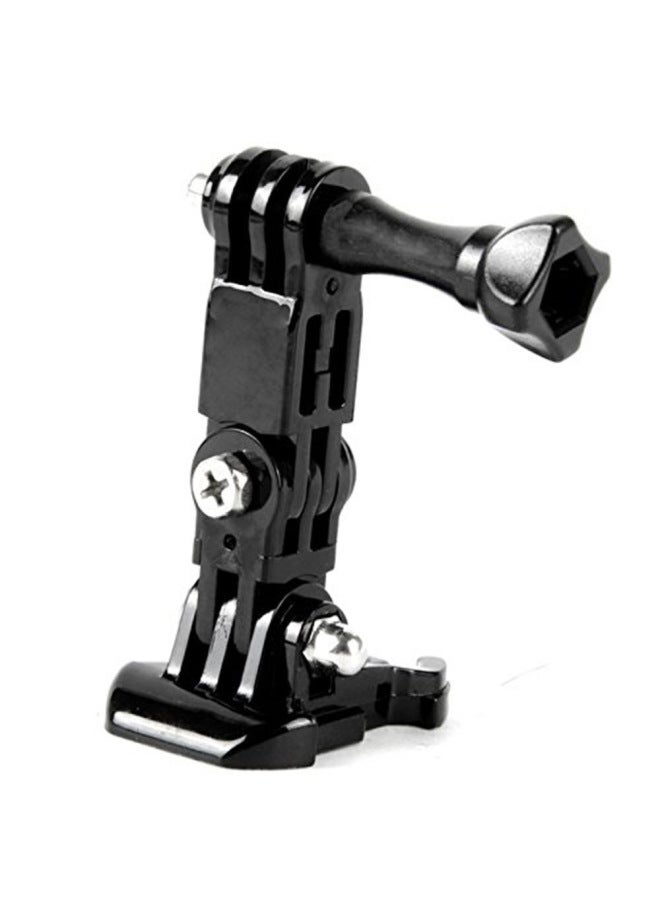 Generic Universal Accessories For Sports Cameras J-type Adapter Base Adapter Long Screw Integrated Base Selfie Five-finger Ring-Color:GP Vertical Double Machine Bracket  - Image 4