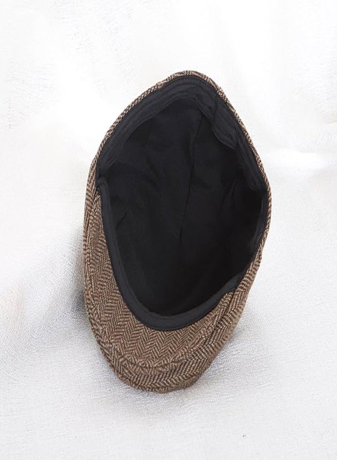 FGSS Cabbie Newsboy Hat for Kids Vintage Beret Tweed Pageboy Cap Forward Flat Cap for Toddler Girls Boys 4-9Y - Image 5