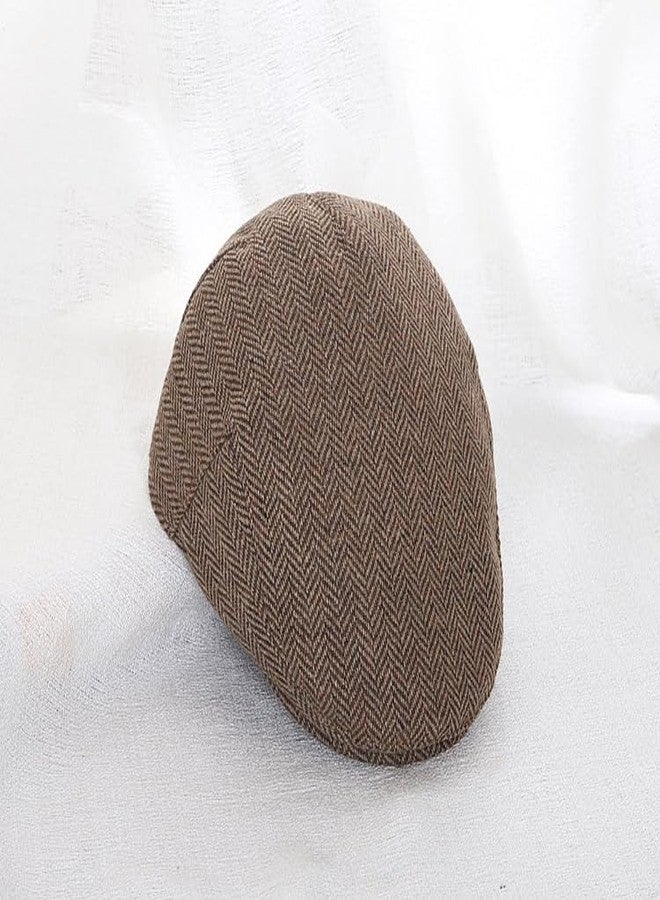 FGSS Cabbie Newsboy Hat for Kids Vintage Beret Tweed Pageboy Cap Forward Flat Cap for Toddler Girls Boys 4-9Y - Image 4