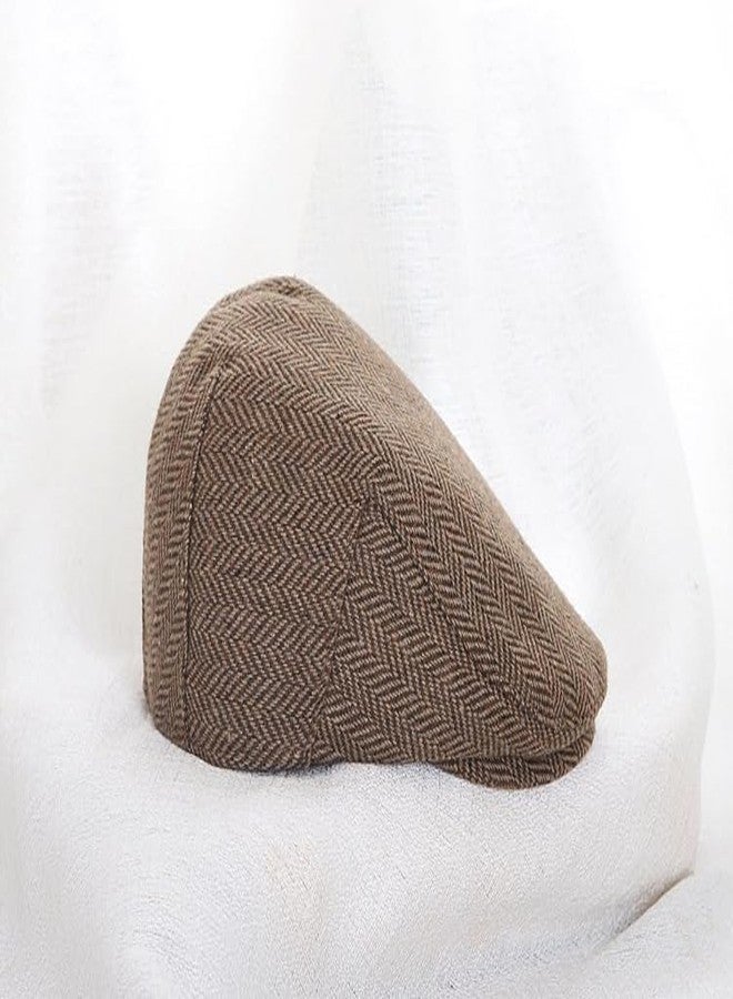 FGSS Cabbie Newsboy Hat for Kids Vintage Beret Tweed Pageboy Cap Forward Flat Cap for Toddler Girls Boys 4-9Y - Image 3