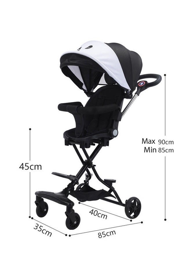 Aissiora Baby Stroller Lightweight Baby Stroller Foldable Travel Pram  Adjustable Seat Easy One-Hand Folding With sunshade Suitable for infants aged 0-3 years old  - Image 2