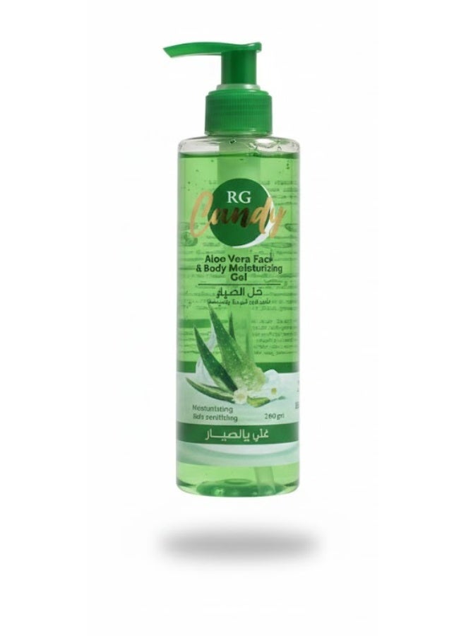 Candy Aloe Vera Face & Body Moisturizer Gel - 250 Gm - Image 1
