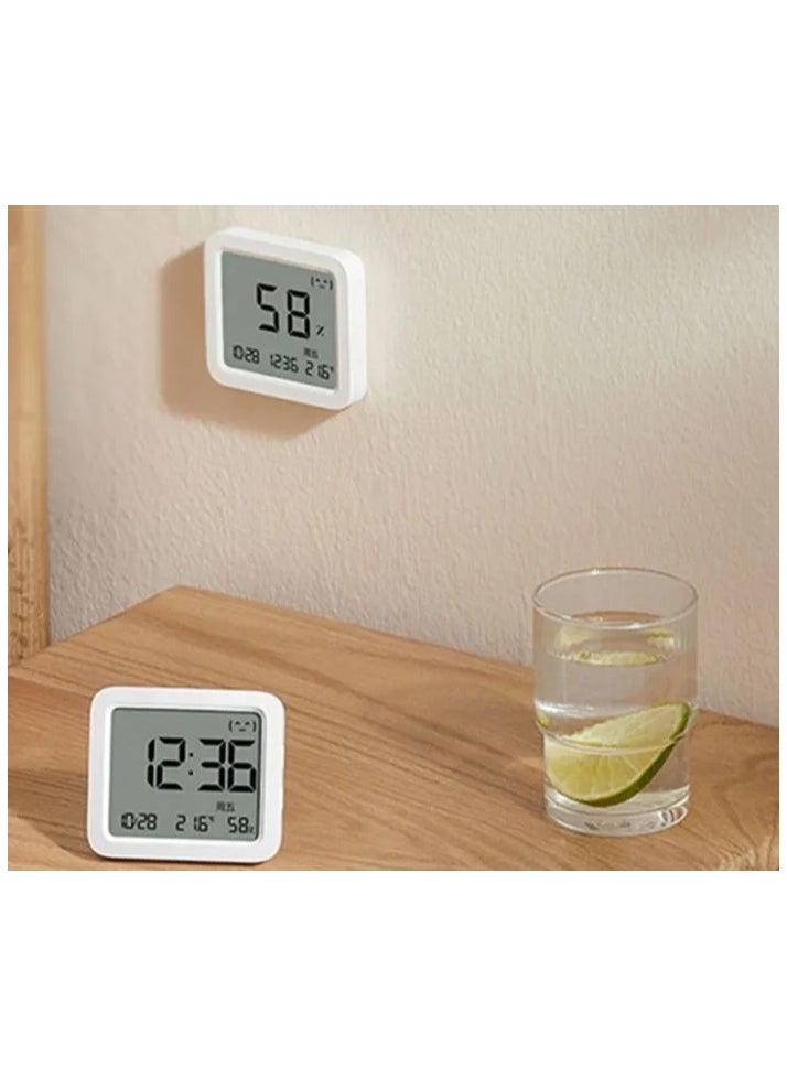 Mijia Bluetooth Thermometer 3,Wireless Smart Electric Digital Hygrometer Temperature and Humidity 3 Work with Mijia APP