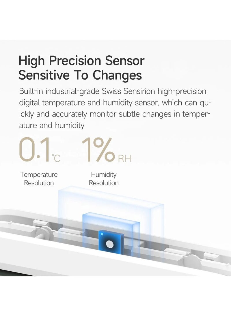 Mijia Bluetooth Thermometer 3,Wireless Smart Electric Digital Hygrometer Temperature and Humidity 3 Work with Mijia APP