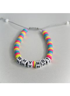 Slons Aksesuar Slons Accessory Fimo Bracelet Why Not Written  - Image 3