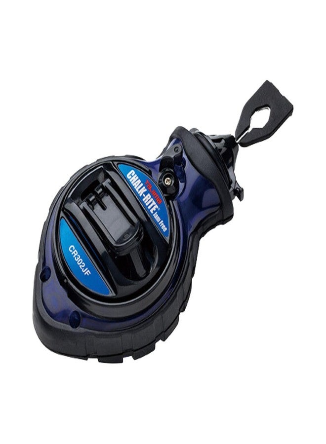 Tajima Chalk Line - Chalk-Rite Jam Free Chalk Box with Ultra Thin 0.5mm Snap Line & Five Gear Quick Retrieval - CR302JF - Image 1