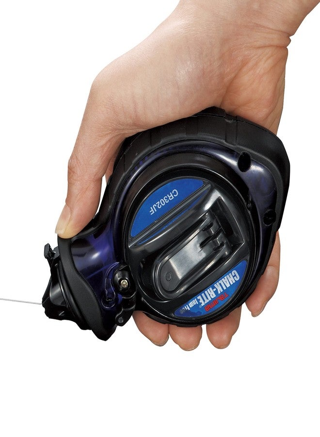 Tajima Chalk Line - Chalk-Rite Jam Free Chalk Box with Ultra Thin 0.5mm Snap Line & Five Gear Quick Retrieval - CR302JF - Image 5