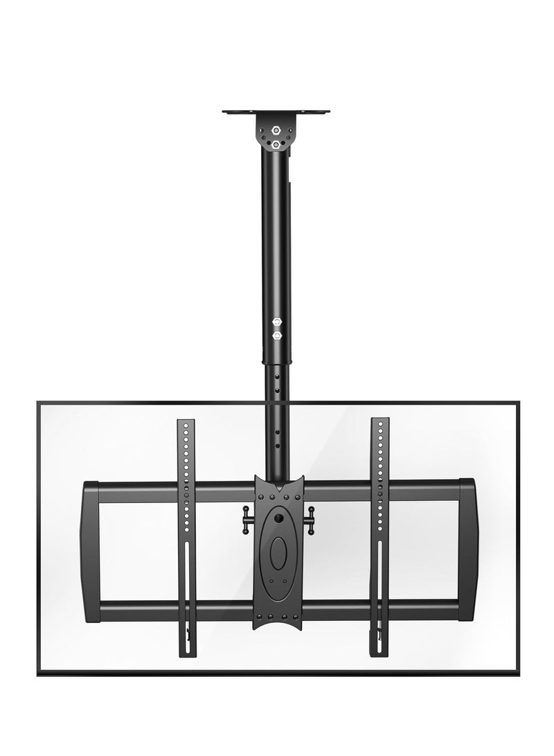 Ceiling TV Mount for 37-75 Inch TVs – Adjustable Height, Swivel & Tilt, Supports up to 50kg - Image 1
