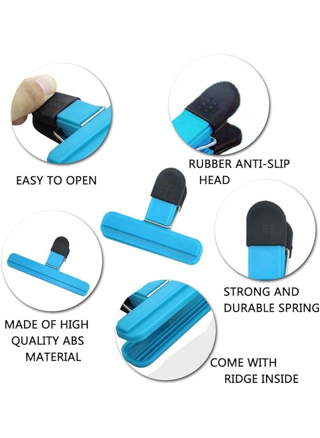 ORiTi - Large Chip Clips 9 Pack Air Tight Food Clips Bag Sealing Clips With Good Grips Plastic Heavy Duty Seal Grips For Coffee Potato And Food Bags Assorted Sizes - Image 1